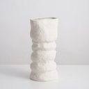 Ver imagem 2 de Vaso Porcelana Sinuosa 34cm Branco