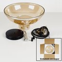 Ver imagem 4 de Kit Pendente de Vidro Âmbar Citrino + Lâmpada LED Bivolt Filamento Espiral Original