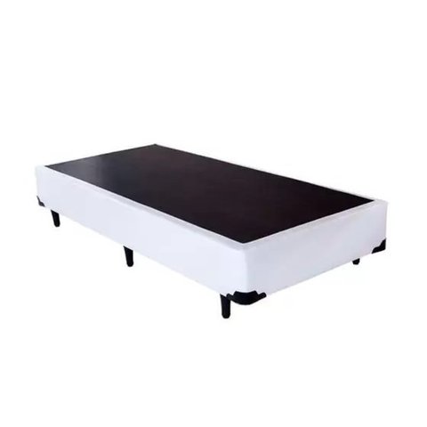 Base Box Solteirão King Linhão Branco