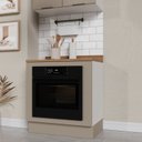 Ver imagem 1 de Balcão Forno de Embutir Planejado 80cm com Tampo e Rodapé Ipanema CabeCasa MadeiraOriginals