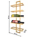 Ver imagem 4 de Adega Vertical Dourada para 5 Garrafas de Vinho Estilo Industrial