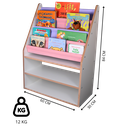 Ver imagem 7 de Prateleira Porta Livro Infantil 4 Caixas Estilo Biblioteca