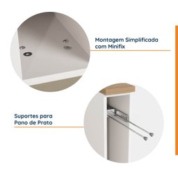 Balcão Toalheiro 15cm com Tampo e Rodapé Ipanema CabeCasa MadeiraMadeira - 12