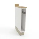 Ver imagem 2 de Balcão Toalheiro Planejado 15cm com Tampo e Rodapé Ipanema CabeCasa MadeiraOriginals Bege/Branco