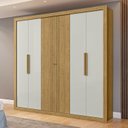 Ver imagem 1 de Guarda-roupa Casal Montecarlo 6 Portas 3 Gaveta 100% Mdf