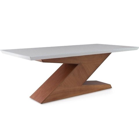 Mesa de Jantar Retangular de Madeira Zahra 200cm X 100cm Pinhao