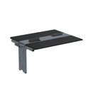 Ver imagem 1 de Complemento de Mesa Plataforma para Coworking para 2 Pessoas 150x120 150cm Industrial Preto e Grafito