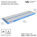 Ver imagem 7 de Tapete Colchão Ginástica Inflável 5 Metros com Bomba Elétrica Vg Plus Azul 110v