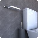 Ver imagem 3 de Porta Papel Higiênico De Parede Branco e Cromo Empire