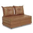 Ver imagem 1 de Pufe Cama Dobrável 130cm Casal C/2 Almof. Cheias Linha Super