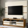 Conjunto de Painel e Rack Para TV Sala 65 Polegadas Palazzio Freijo/Off White - 1
