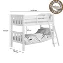 Ver imagem 2 de Beliche 721b Branco Lavado Piratini com Colchão Gazin