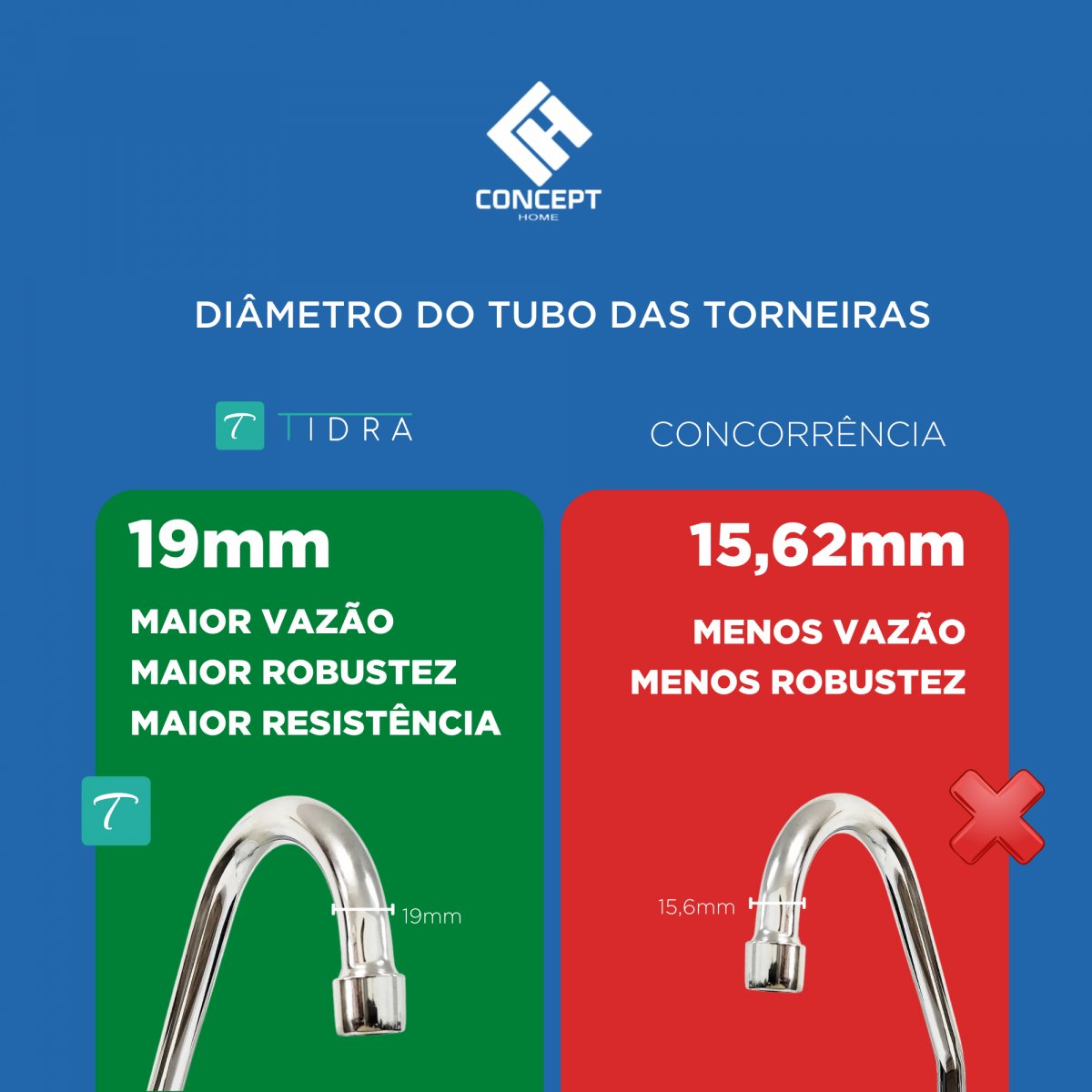 torneira cozinha parede metal cromado bica 1/4 volta c34 - 3