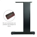 Ver imagem 4 de Par Pé para Mesa com Acabamento em Madeira (preto)