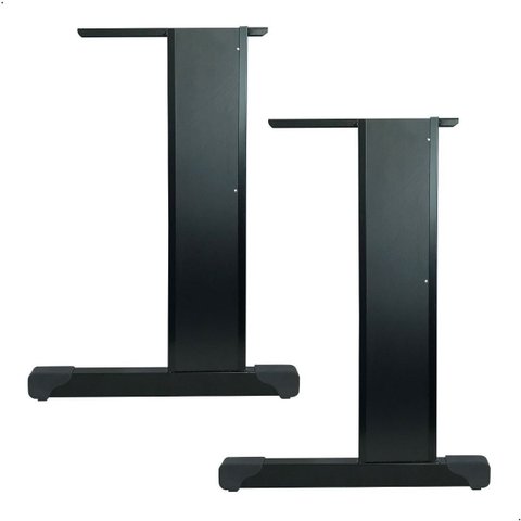 Par Pé para Mesa com Acabamento em Madeira (preto)