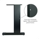 Ver imagem 6 de Par Pé para Mesa com Acabamento em Madeira (preto)
