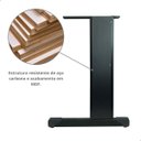 Ver imagem 5 de Par Pé para Mesa com Acabamento em Madeira (preto)