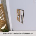 Ver imagem 4 de Placa de Banheiro Placas para Banheiro Feminino Masculino:branco - Feminino 15x20