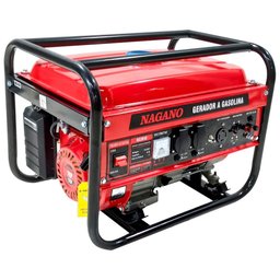 Gerador de Energia a Gasolina 3.6 Kva Monofásico 110v220v 7hp - 8