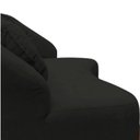 Ver imagem 7 de Namoradeira Sofá Feijão Cancún 130cm Orgânica Veludo Preto