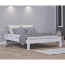Ver imagem 2 de Cama de Casal Queen 165cm Branca Nemargi