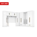 Ver imagem 5 de Quarto Modulado Casal Completo 100% MDF 6 Peças 6 Portas 5 Gavetas com Maleiro Smart Plus Yescasa Branco