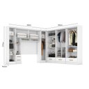 Ver imagem 6 de Quarto Modulado Casal Completo 6 Peças 6 Portas 5 Gavetas com Maleiro Smart Plus