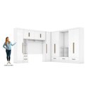 Ver imagem 6 de Quarto Modulado Casal Completo 100% MDF 6 Peças 6 Portas 5 Gavetas com Maleiro Smart Plus Yescasa Branco