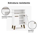Ver imagem 7 de Balcão de Cozinha 2 Portas com Nicho Arte Smart Espresso Móveis
