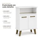 Ver imagem 6 de Balcão de Cozinha 2 Portas com Nicho Arte Smart Espresso Móveis