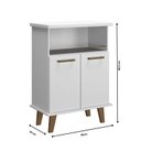 Ver imagem 3 de Balcão de Cozinha 2 Portas com Nicho Arte Smart Espresso Móveis
