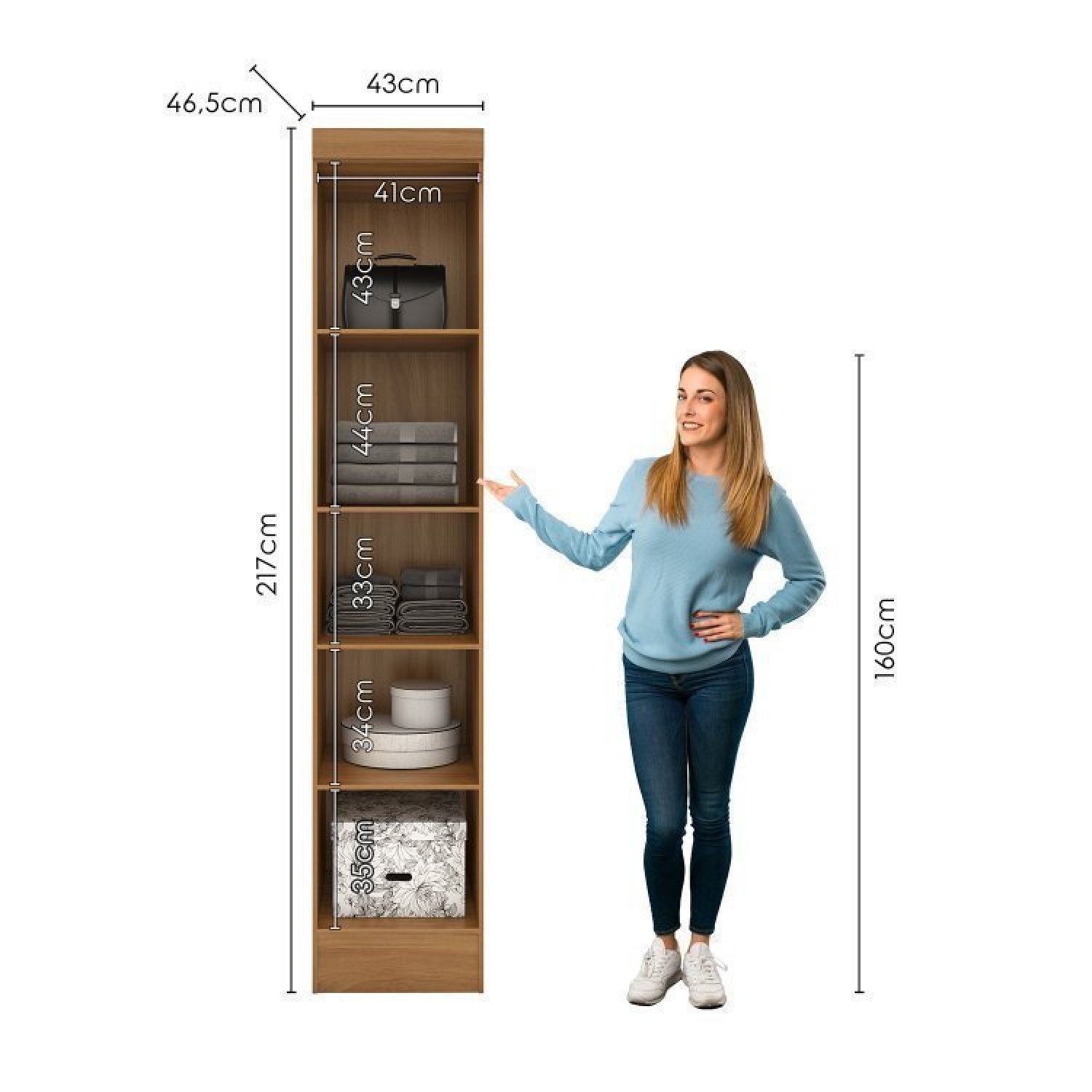 Quarto Modulado Casal Completo 6 Peças 6 Portas 5 Gavetas com Maleiro Smart Plus - 10