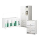 Ver imagem 1 de Berço Cômoda Guarda Roupa Ditália Bbi-51 Bb-120 Bb-322