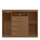 Ver imagem 3 de Cômoda Sapateira 2 Portas 4 Gavetas Master Jatoba Santos Andirá