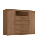 Ver imagem 1 de Cômoda Sapateira 2 Portas 4 Gavetas Master Jatoba Santos Andirá