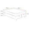 Cama Box Baú Queen + Colchão de Molas Ensacadas Ortobom Airtech Springpocket 158cm - 2