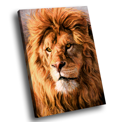 Quadro Leão Majestoso -- BR ARTES Pequeno 60x40