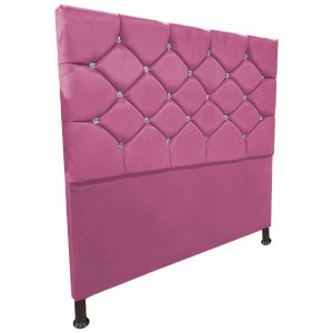 Cabeceira de Cama Box Viúva 130cm Estofada Kasi - Cores