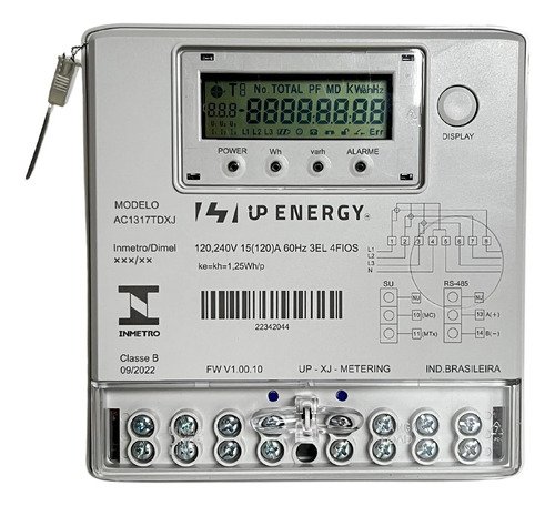 Medidor de Energia Trifásico 380v/440v Up Energy C/ Inmetro