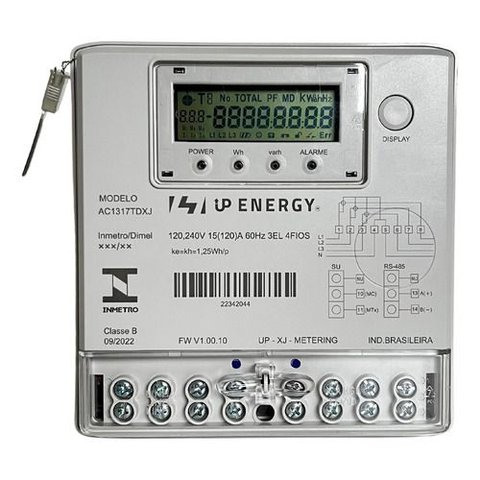 Medidor de Energia Trifásico 380v/440v Up Energy C/ Inmetro