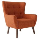 Ver imagem 1 de Poltrona Decorativa Malta Base Madeira Linho Color Trend Tca 303 Moll