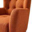 Ver imagem 6 de Poltrona Decorativa Malta Base Madeira Linho Color Trend Tca 303 Moll