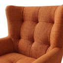 Ver imagem 7 de Poltrona Decorativa Malta Base Madeira Linho Color Trend Tca 303 Moll