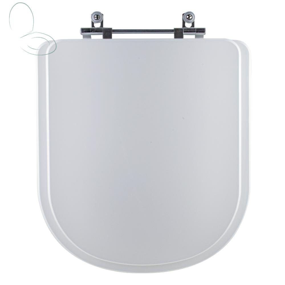 Assento Sanitário Tampa de Vaso Branco Mdf Laqueado Life para Bacia Celite - 1