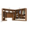 Quarto Modulado Casal Completo 6 Peças 6 Portas 5 Gavetas com Maleiro Smart Plus - 6