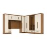Quarto Modulado Casal Completo 6 Peças 6 Portas 5 Gavetas com Maleiro Smart Plus - 3