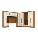 Ver imagem 3 de Quarto Modulado Casal Completo 6 Peças 6 Portas 5 Gavetas com Maleiro Smart Plus