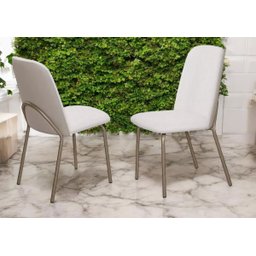 Conjunto 4 Cadeiras Dubai Design Exclusivo Ambientes Moderno - 1