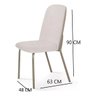 Conjunto 4 Cadeiras Dubai Design Exclusivo Ambientes Moderno - 7