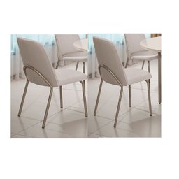 Conjunto 4 Cadeiras Dubai Design Exclusivo Ambientes Moderno - 9